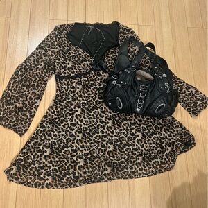 Leopard Print Short Dress